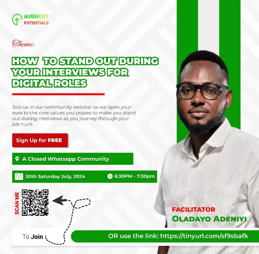 Oladayo Adeniyi speaking on how to successfully scale digital interviews.